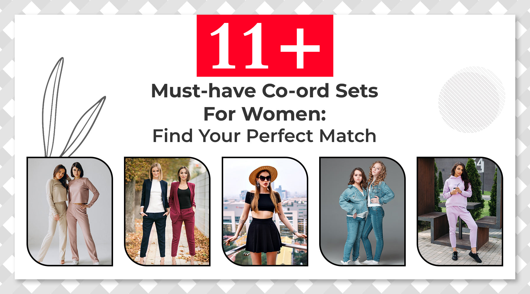 12+ Fashionable Co-ord Sets for Women | Matching Outfit Ideas