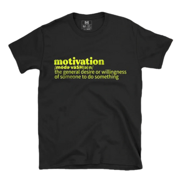 Motivation Unisex Tee Black